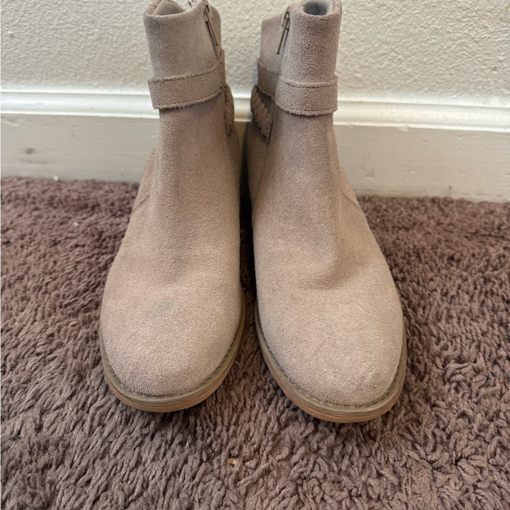 Baretraps Beige Leather Bootie Boots Western Boot Size 6.5 - Picture 3 of 8